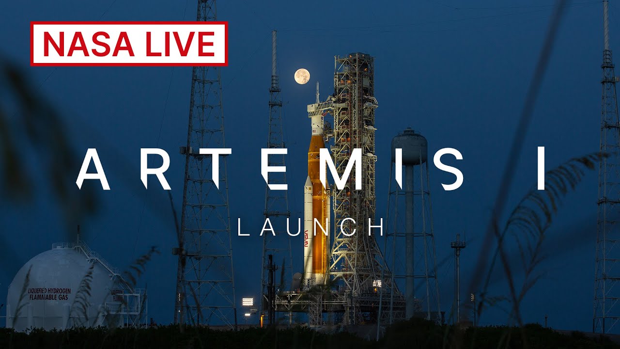 NASA Artemis I SLS & Uncrewed Orion Around the Moon